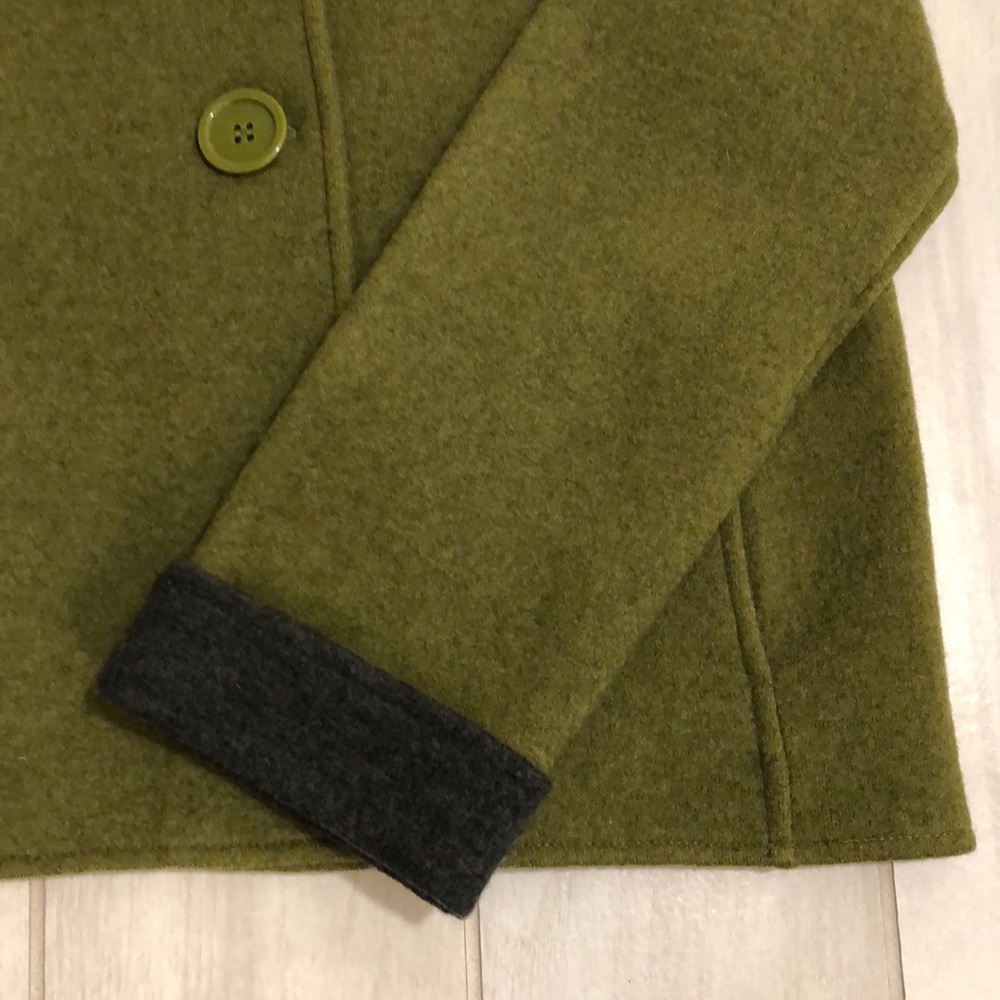 Nomadic Traders Wool Jacket Green Gray Small - image 3